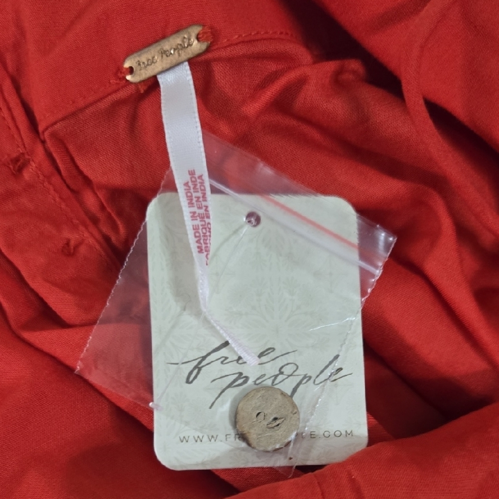 Free PEOPLE Struttin MINI Medium Red Dress - Picture 5 of 8
